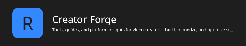 Creator Forge | Refinery.Live
